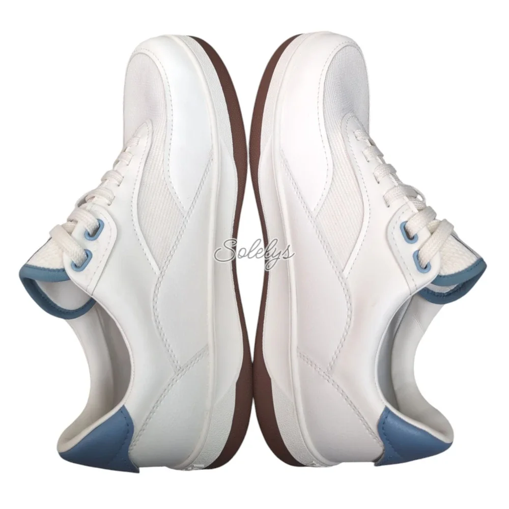 Vessi Courtside Classic Mens 8 Womens 9 Off White Tidal Blue Waterproof Sneaker